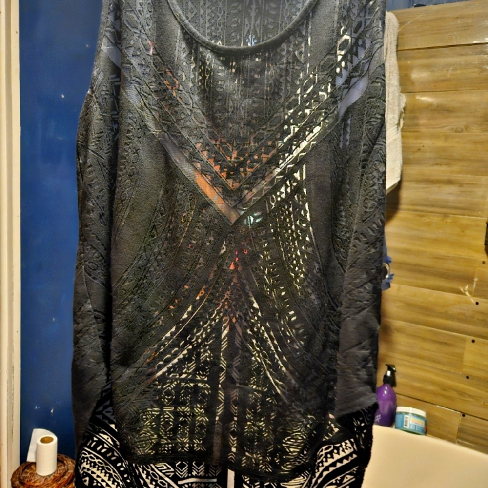 Womens Black Cover Up by Mossimo Size Large